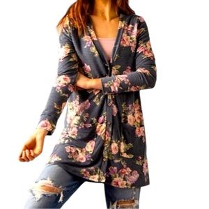 Agnes & Dora button down floral cardigan